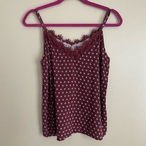Abercrombie & Fitch Burgundy Tank Top — Size M